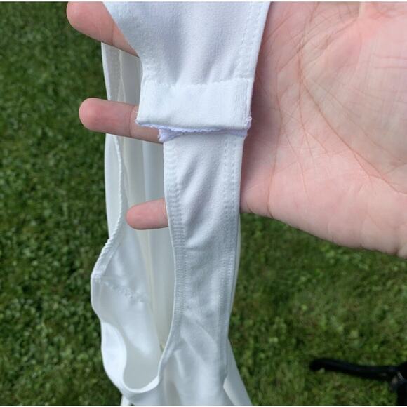 NWT Rylee Ann's women's white thong clasp bodysuit with cutout made in USA - Picture 9 of 10